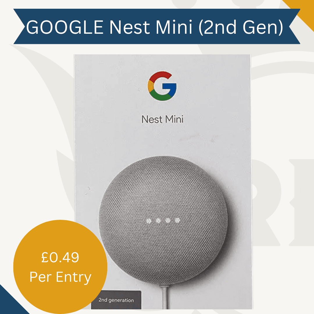 GOOGLE Nest Mini (2nd Gen) with Google Assistant Silver Grey - Raffle  Master Competitions